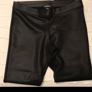Express faux leather leggings